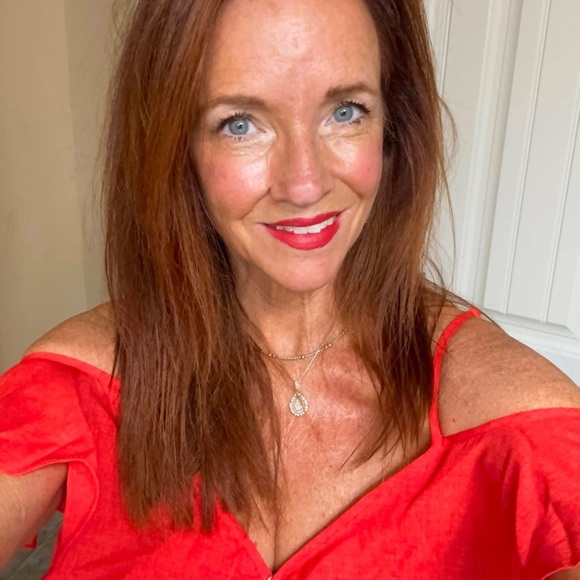 Red Ruffled Mini Dress - Picture 2 of 2